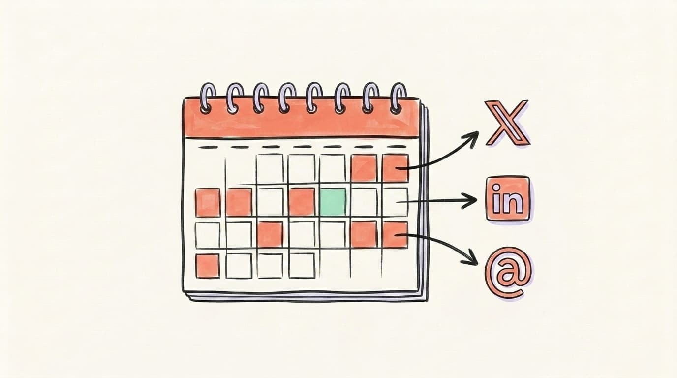 The Cross-Platform Calendar: Planning X + LinkedIn + Threads Together